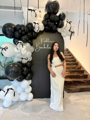 Birthday decorations at a villa in Da Nang